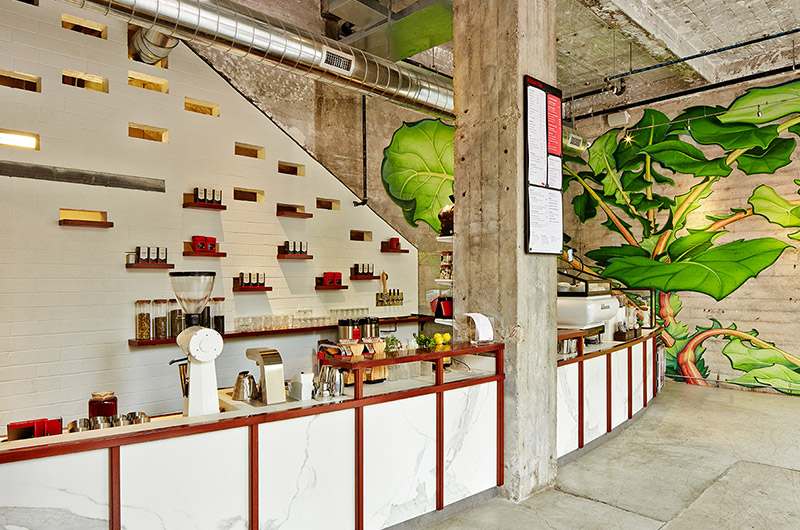 retail remodel of coffeeshop interior | Rossi Builders Photos