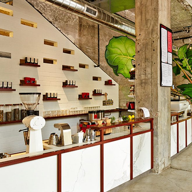 interior renovation of coffee shop | Rossi Builders Photos