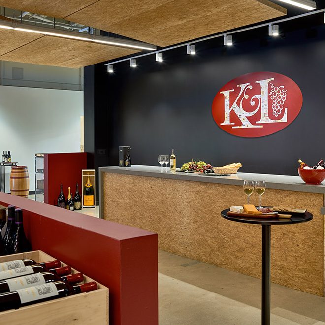 tasking room remodel for wine store | Rossi Builders Photos