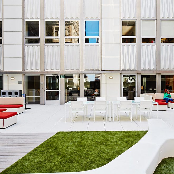 capital improvement of rooftop lounge | Rossi Builders Photos